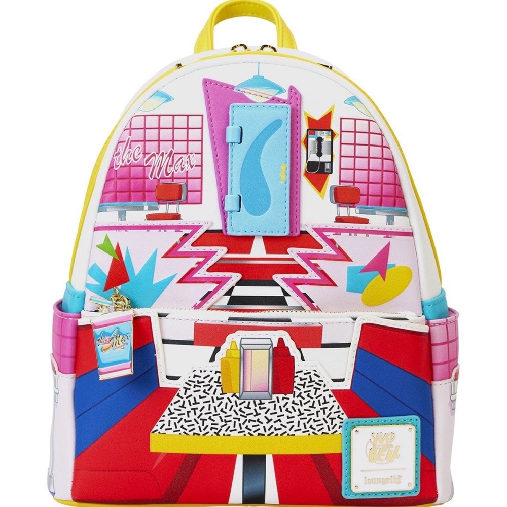 Loungefly Saved By The Bell The Max Mini Backpack with hidden Zack Morris
